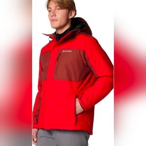 NWT Columbia XXL Tipton Peak Insulated Waterproof OMNI-TECH Jacket Regular Red